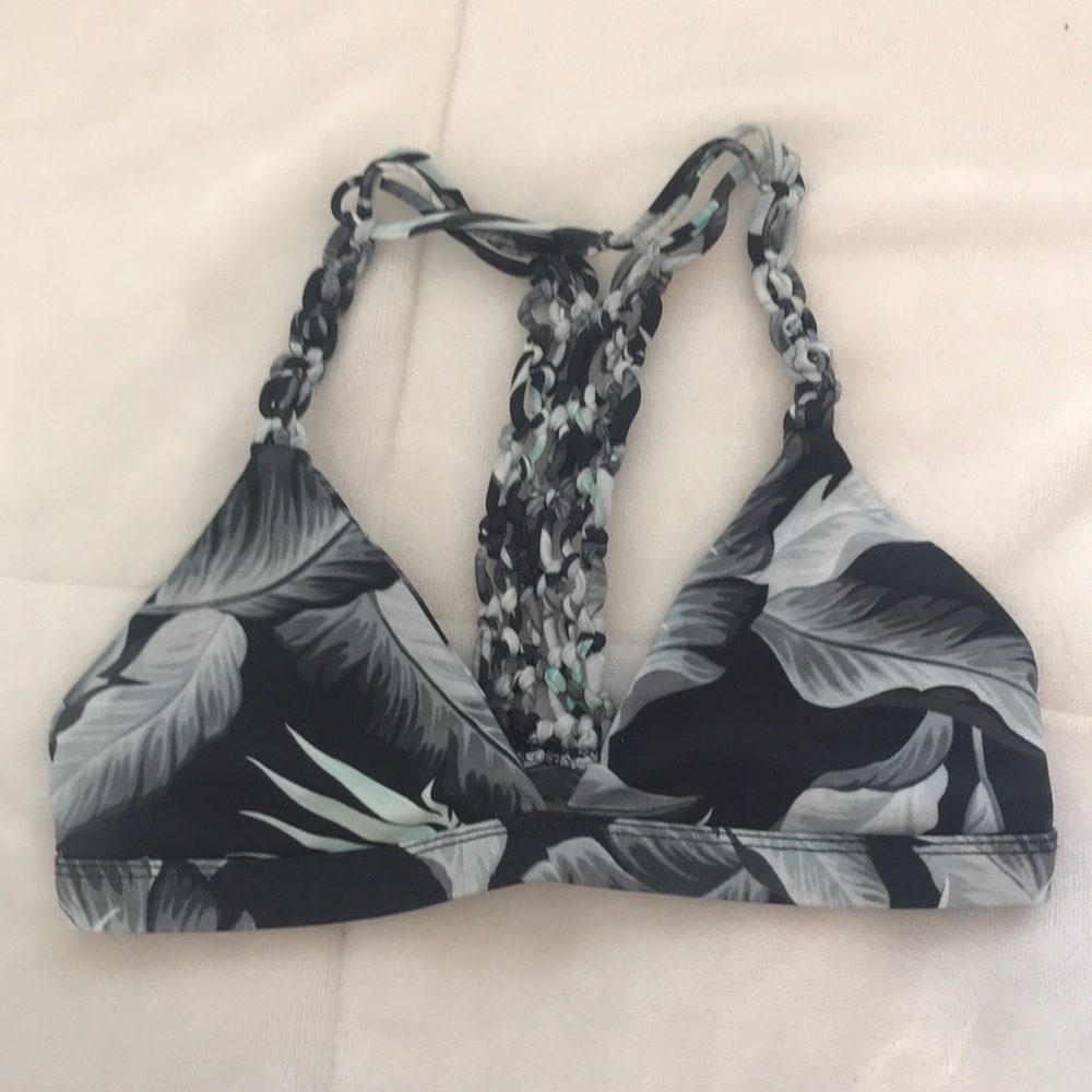 Mikoh Palm Print Triangle Top